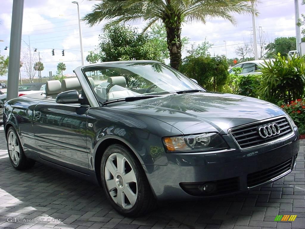 2006 A4 1.8T Cabriolet - Dolphin Gray Metallic / Platinum photo #7