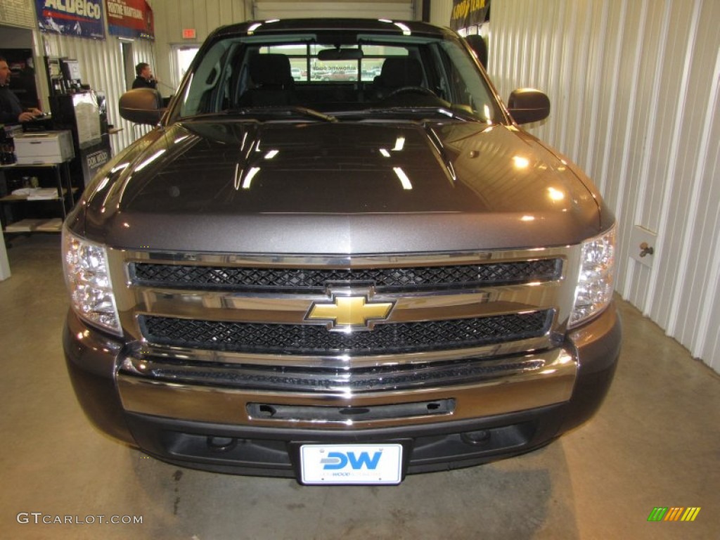 2011 Silverado 1500 LT Crew Cab 4x4 - Taupe Gray Metallic / Ebony photo #5