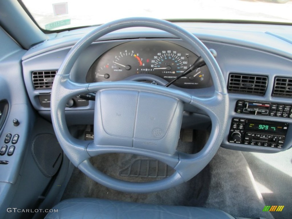 1996 Buick Regal Sedan Blue Steering Wheel Photo #61041730