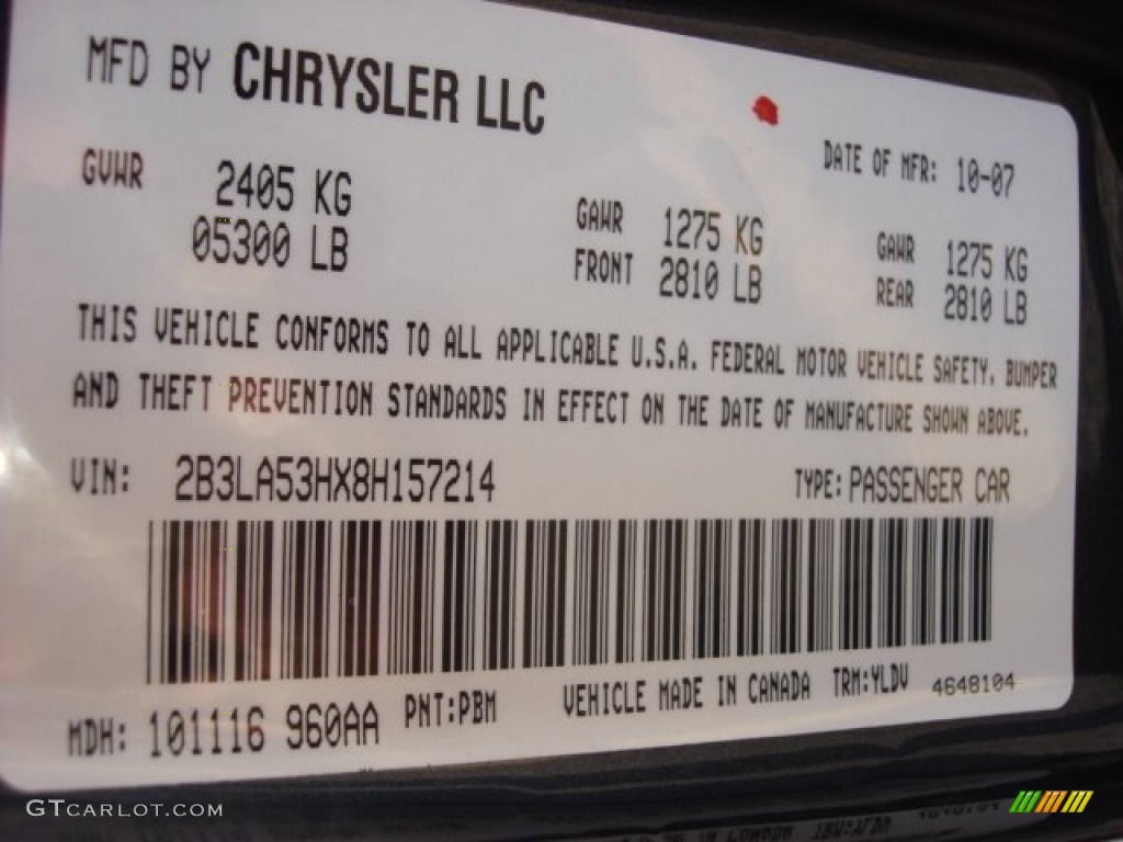 2008 Charger R/T - Steel Blue Metallic / Dark Slate Gray photo #24