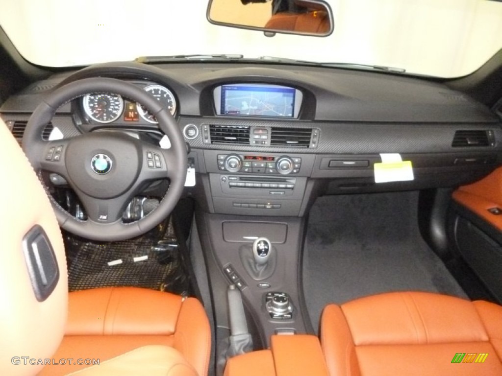2012 BMW M3 Convertible Fox Red Dashboard Photo #61043269