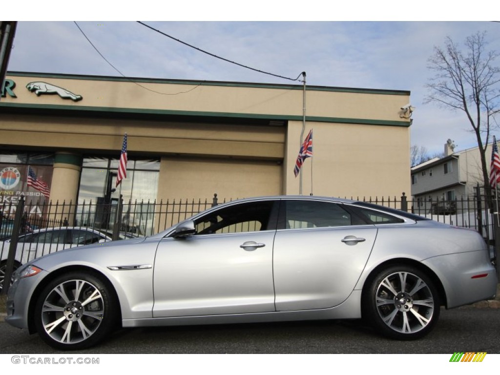 Liquid Silver Metallic 2011 Jaguar XJ XJ Supercharged Exterior Photo #61043521
