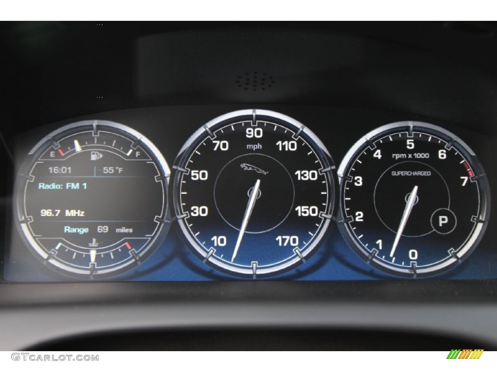 2011 Jaguar XJ XJ Supercharged Gauges Photo #61043704
