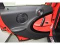 Pure Red Leather/Cloth 2012 Mini Cooper Countryman Door Panel