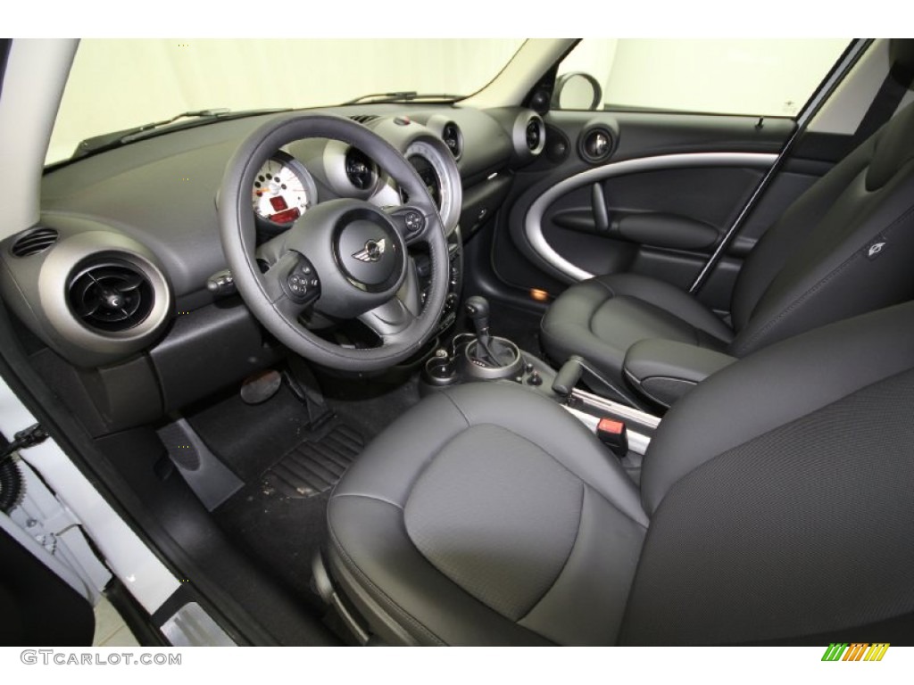 Carbon Black Interior 2012 Mini Cooper Countryman Photo #61044299
