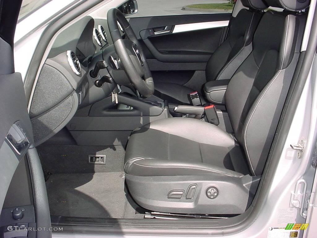 2008 A3 2.0T - Ice Silver Metallic / Black photo #9