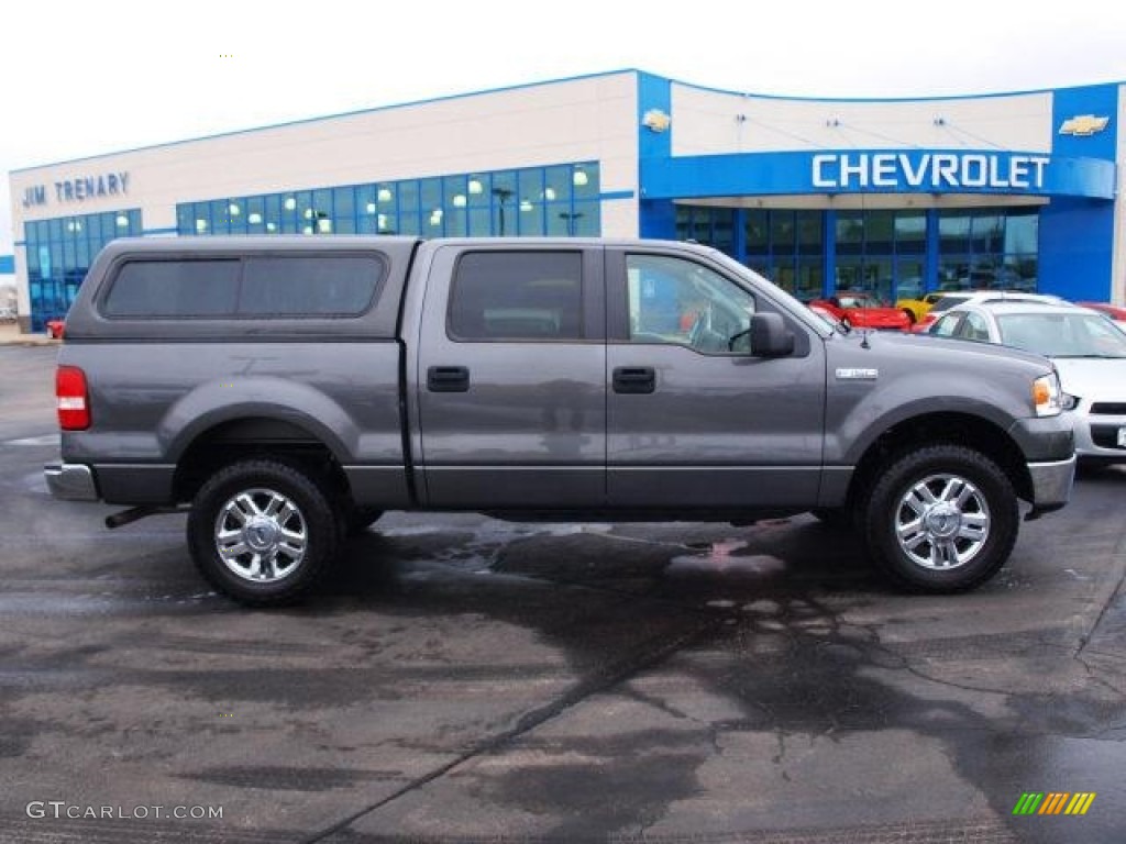 2008 F150 XLT SuperCrew 4x4 - Dark Shadow Grey Metallic / Medium/Dark Flint photo #1