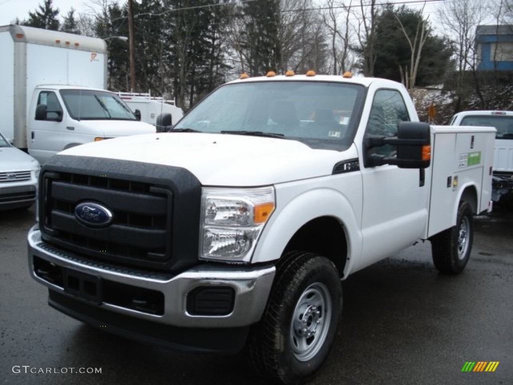 Oxford White 2012 Ford F350 Super Duty XL Regular Cab 4x4 Exterior Photo #61045052