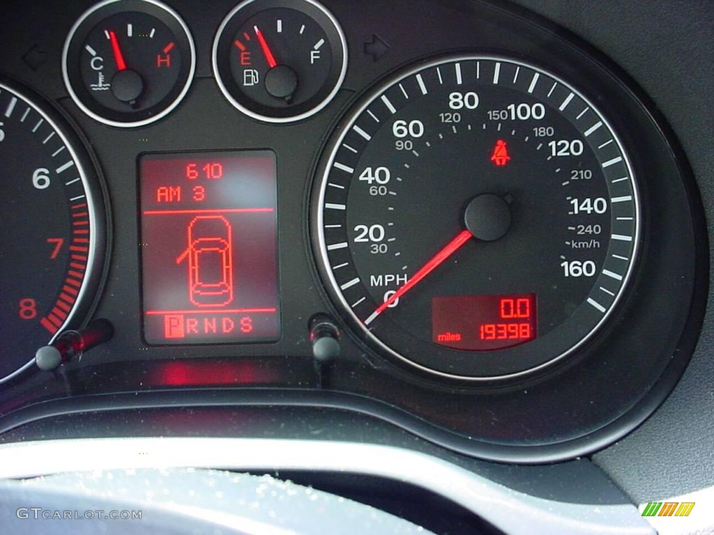 2008 A3 2.0T - Ice Silver Metallic / Black photo #15