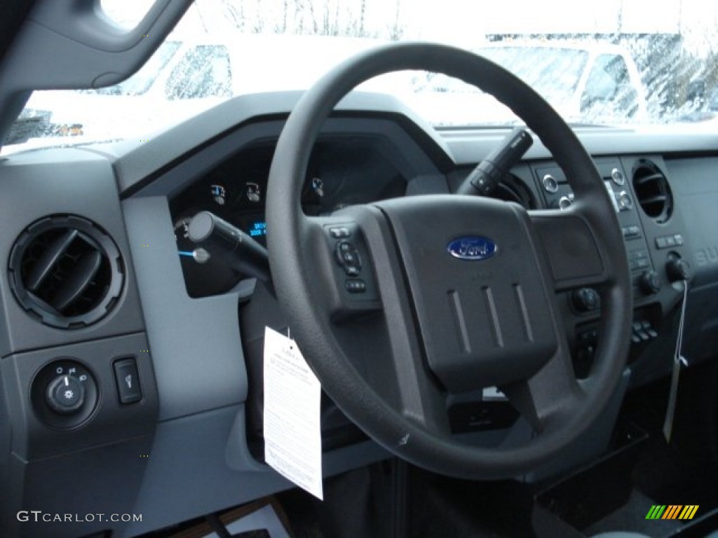 2012 F350 Super Duty XL Regular Cab 4x4 - Oxford White / Steel photo #10