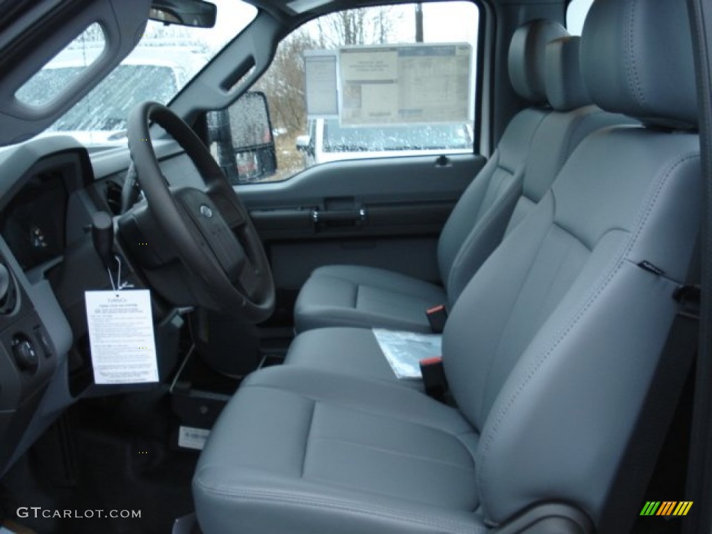 2012 F350 Super Duty XL Regular Cab 4x4 - Oxford White / Steel photo #11