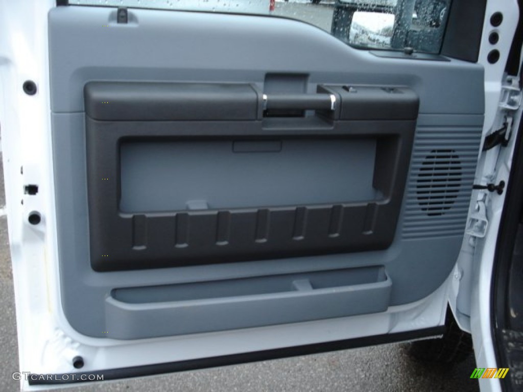 2012 F350 Super Duty XL Regular Cab 4x4 - Oxford White / Steel photo #12