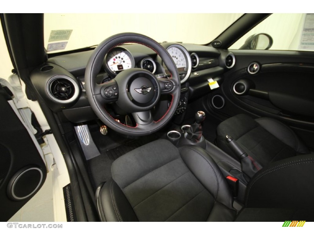 Carbon Black Interior 2012 Mini Cooper S Coupe Photo #61045282