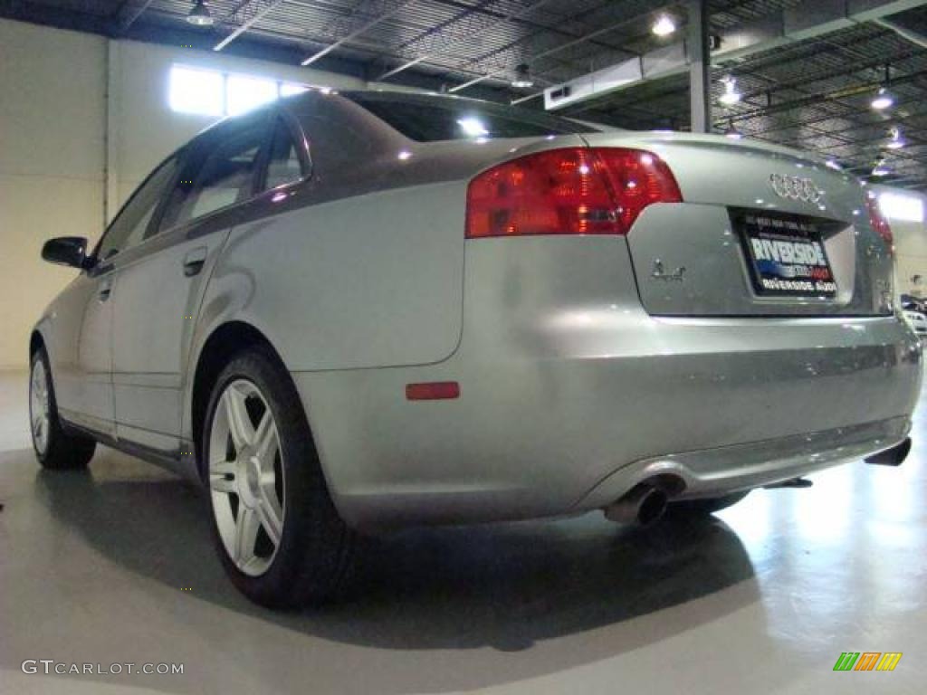 2008 A4 2.0T quattro Sedan - Quartz Grey Metallic / Black photo #4