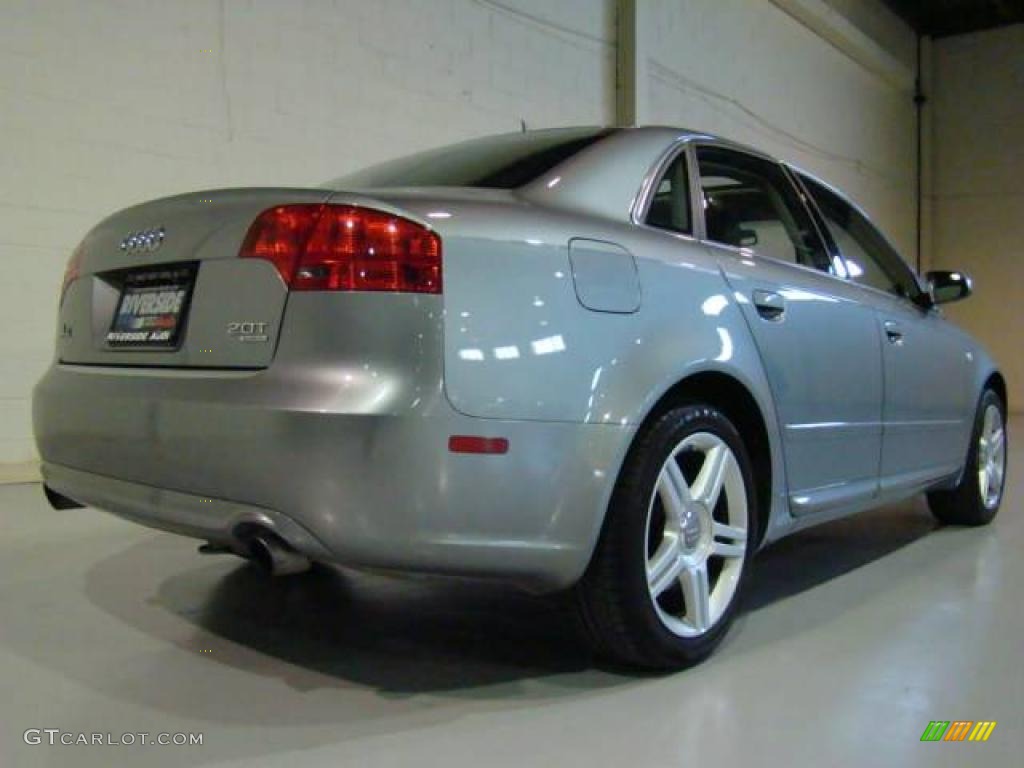 2008 A4 2.0T quattro Sedan - Quartz Grey Metallic / Black photo #6