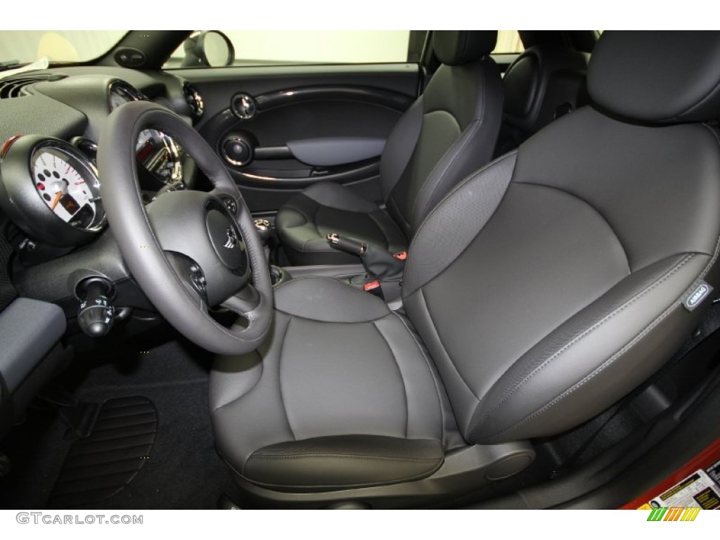 Carbon Black Interior 2012 Mini Cooper S Coupe Photo #61045463