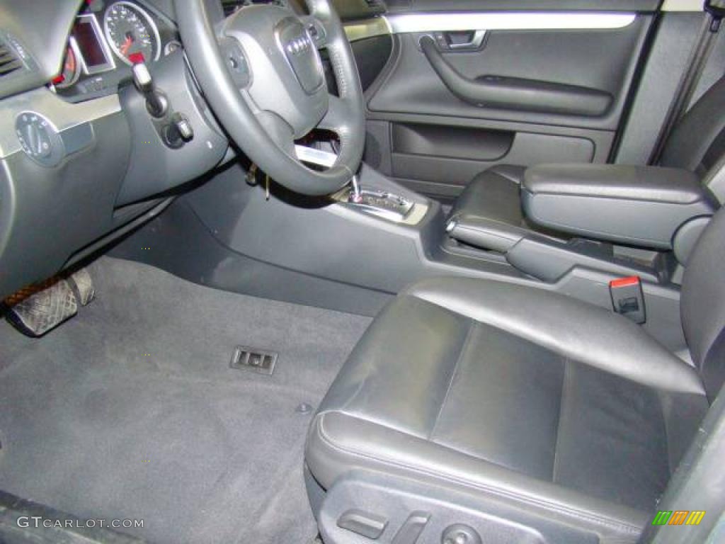 2008 A4 2.0T quattro Sedan - Quartz Grey Metallic / Black photo #7