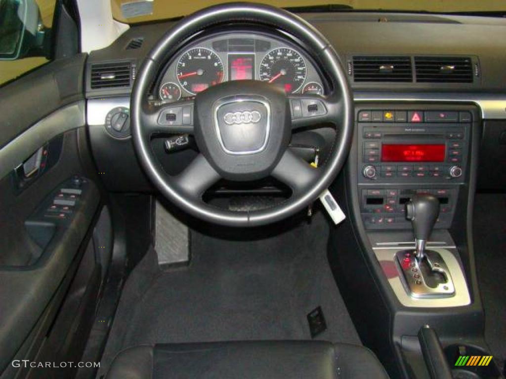 2008 A4 2.0T quattro Sedan - Quartz Grey Metallic / Black photo #8