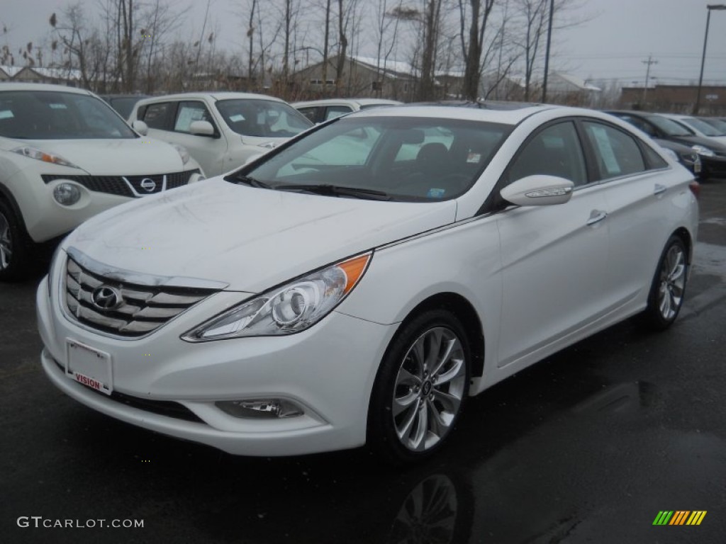 2011 Sonata Limited 2.0T - Pearl White / Black photo #1