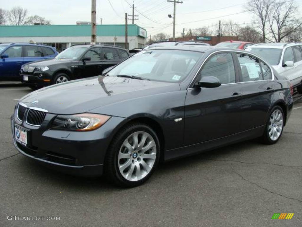 2006 3 Series 330xi Sedan - Sparkling Graphite Metallic / Black photo #4