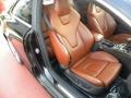 Magma Red Silk Nappa Leather Interior Photo for 2009 Audi S5 #61050118