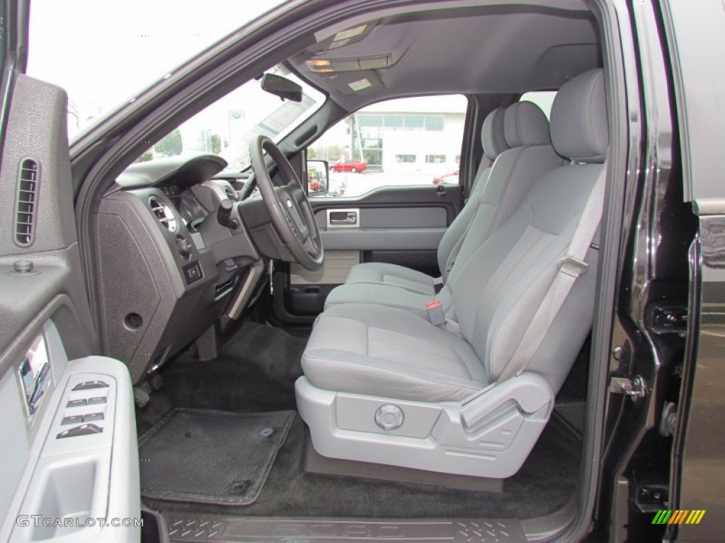 Steel Gray Interior 2011 Ford F150 XLT SuperCrew Photo #61050631