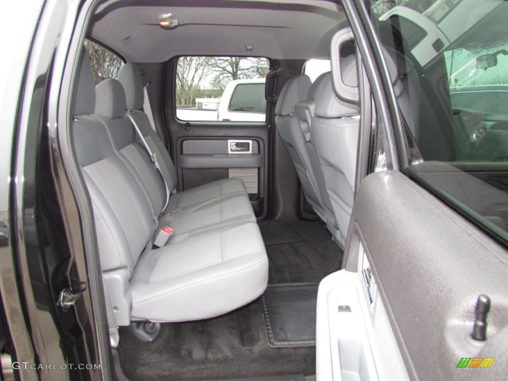 Steel Gray Interior 2011 Ford F150 XLT SuperCrew Photo #61050646