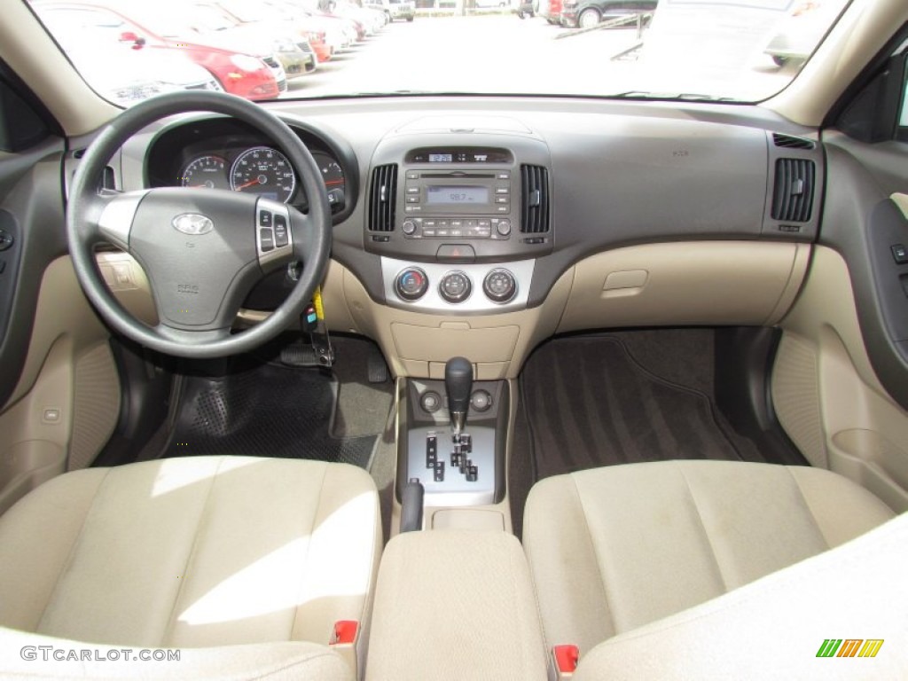 2010 Hyundai Elantra GLS Beige Dashboard Photo #61051399