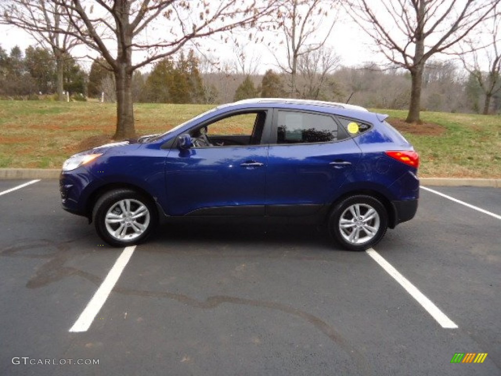 Iris Blue 2010 Hyundai Tucson Limited AWD Exterior Photo #61053754