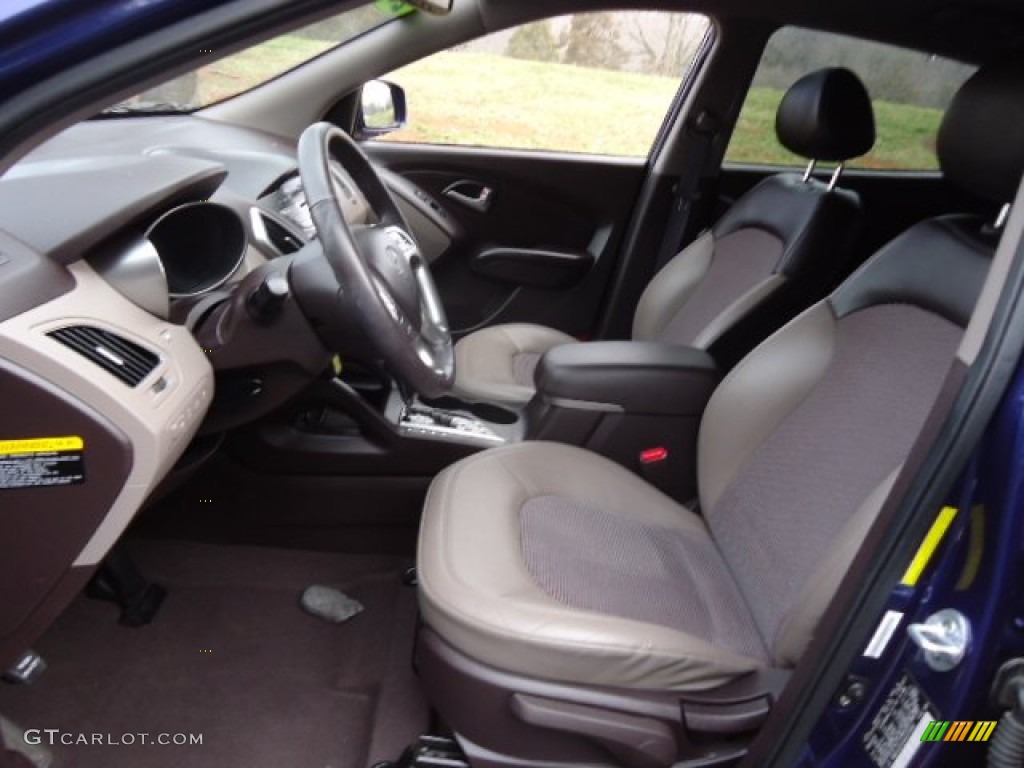 Taupe Interior 2010 Hyundai Tucson Limited AWD Photo #61053796