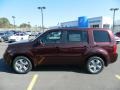 2012 Dark Cherry Pearl II Honda Pilot EX-L  photo #2