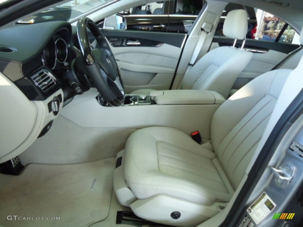 Ash/Black Interior 2012 Mercedes-Benz CLS 550 4Matic Coupe Photo #61057224