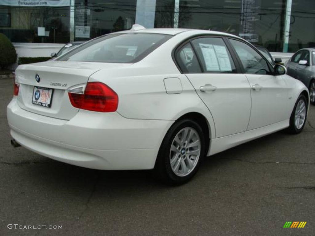 2007 3 Series 328xi Sedan - Alpine White / Black photo #8