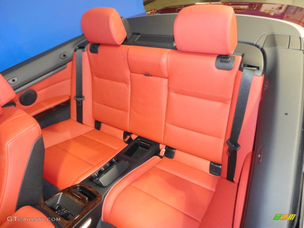 2011 3 Series 328i Convertible - Vermillion Red Metallic / Coral Red/Black Dakota Leather photo #25