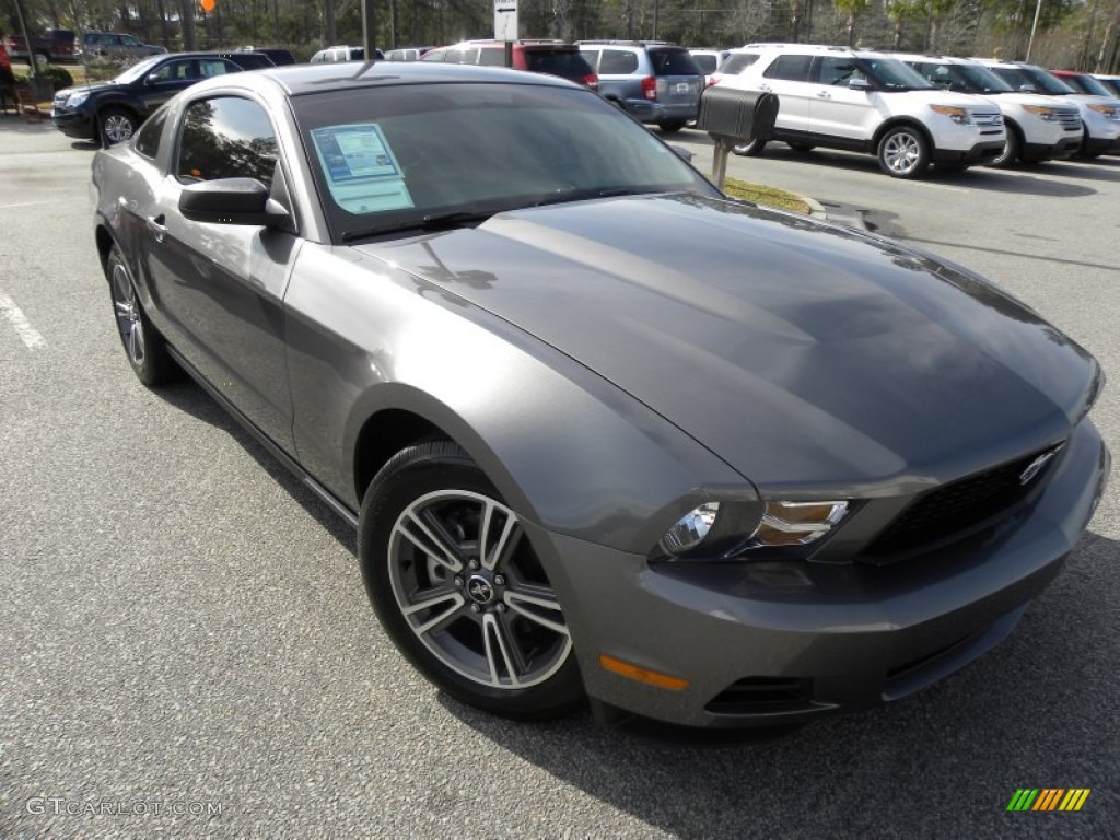 2010 Mustang V6 Coupe - Sterling Grey Metallic / Stone photo #1