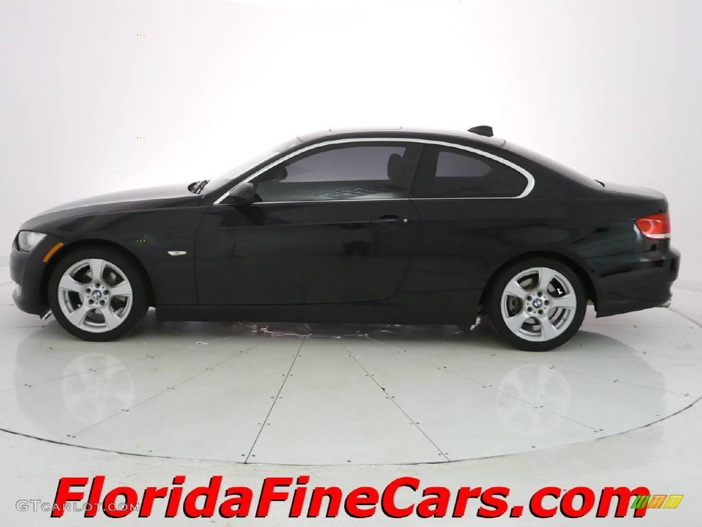 2007 3 Series 328i Coupe - Black Sapphire Metallic / Saddle Brown/Black photo #3