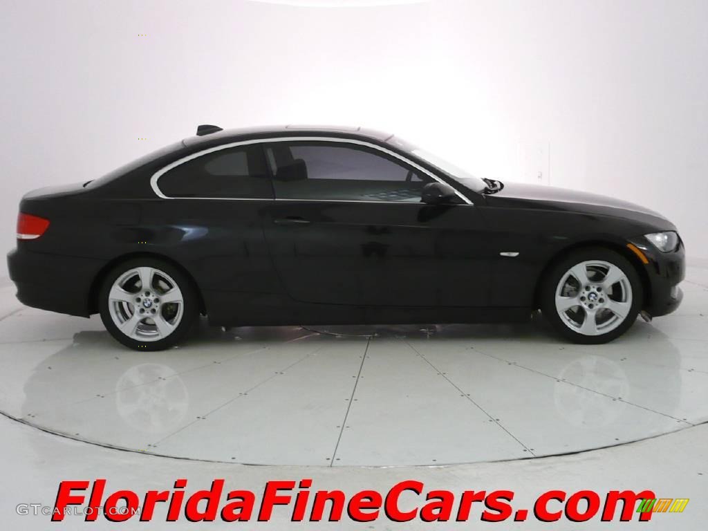 2007 3 Series 328i Coupe - Black Sapphire Metallic / Saddle Brown/Black photo #4
