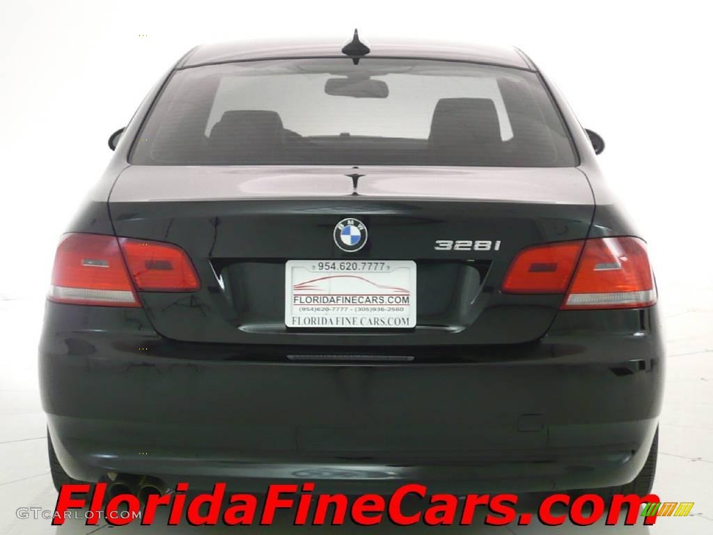 2007 3 Series 328i Coupe - Black Sapphire Metallic / Saddle Brown/Black photo #6