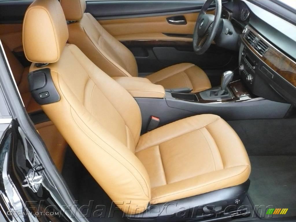 2007 3 Series 328i Coupe - Black Sapphire Metallic / Saddle Brown/Black photo #13