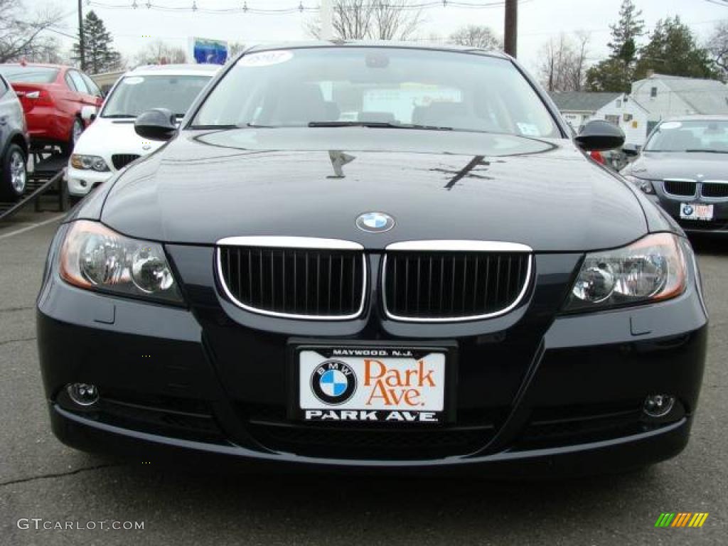 2007 3 Series 328xi Sedan - Monaco Blue Metallic / Beige photo #3