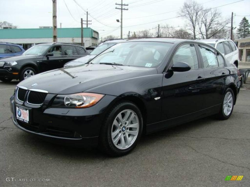 2007 3 Series 328xi Sedan - Monaco Blue Metallic / Beige photo #4
