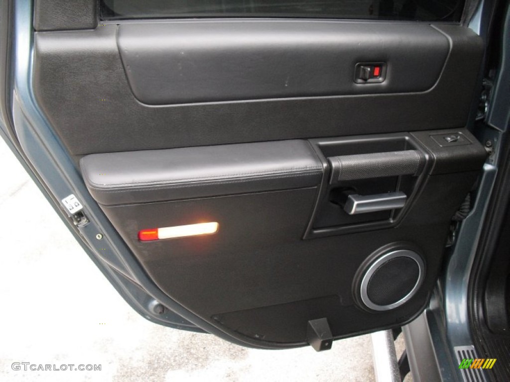 2005 Hummer H2 SUT Ebony Black Door Panel Photo #61059727