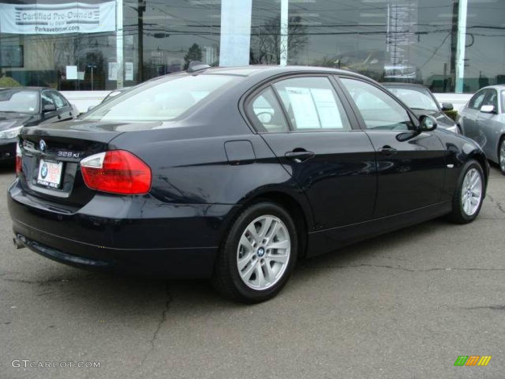 2007 3 Series 328xi Sedan - Monaco Blue Metallic / Beige photo #8
