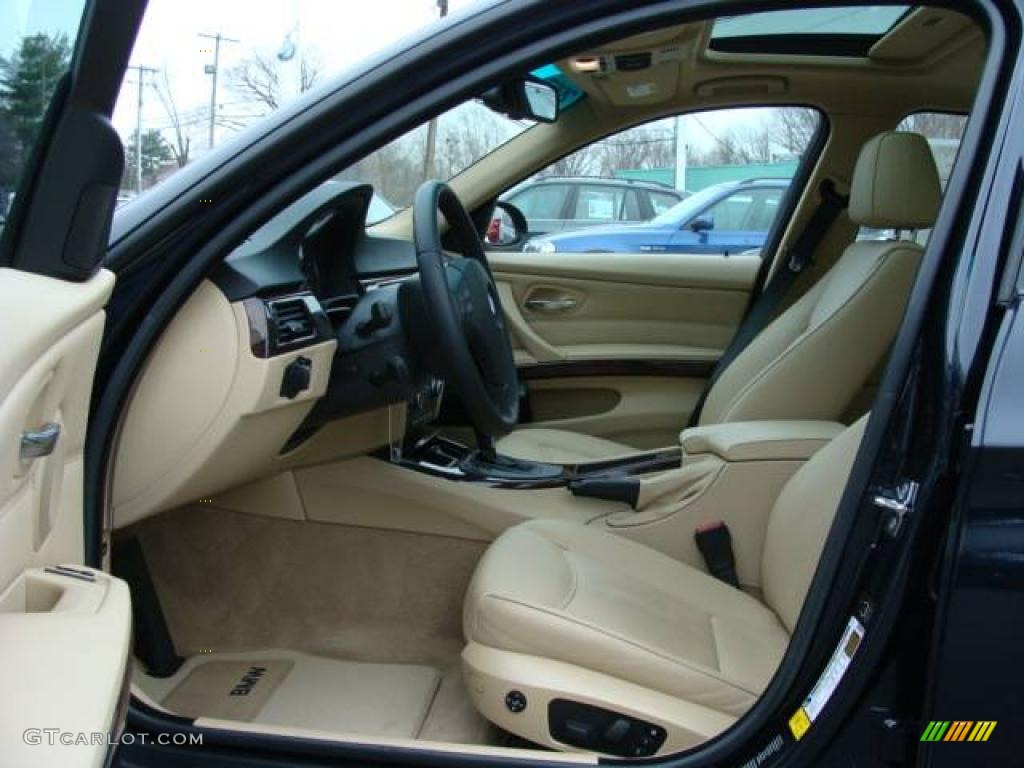 2007 3 Series 328xi Sedan - Monaco Blue Metallic / Beige photo #10