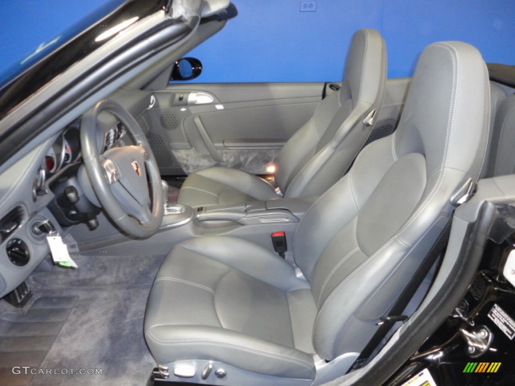 Stone Grey Interior 2008 Porsche 911 Turbo Cabriolet Photo #61060075