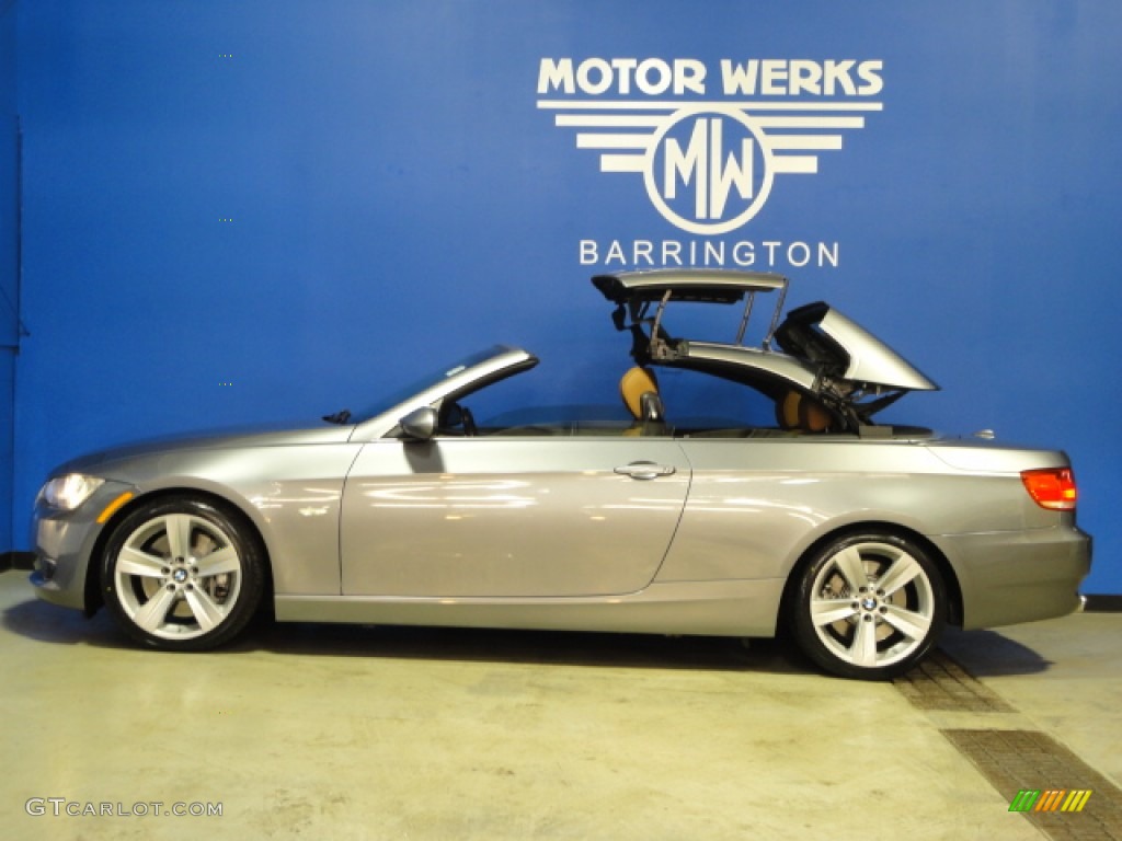 2008 3 Series 335i Convertible - Space Grey Metallic / Saddle Brown/Black photo #7