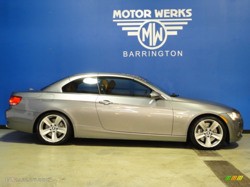 2008 3 Series 335i Convertible - Space Grey Metallic / Saddle Brown/Black photo #16