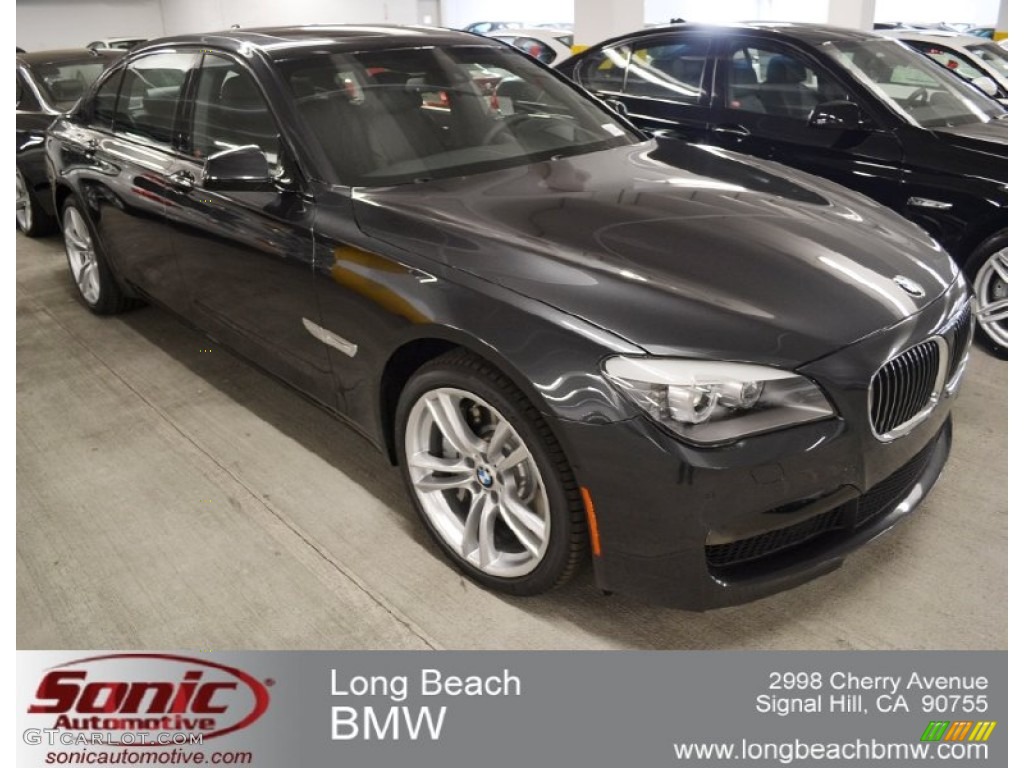 2012 7 Series 750Li Sedan - Dark Graphite Metallic / Black photo #1