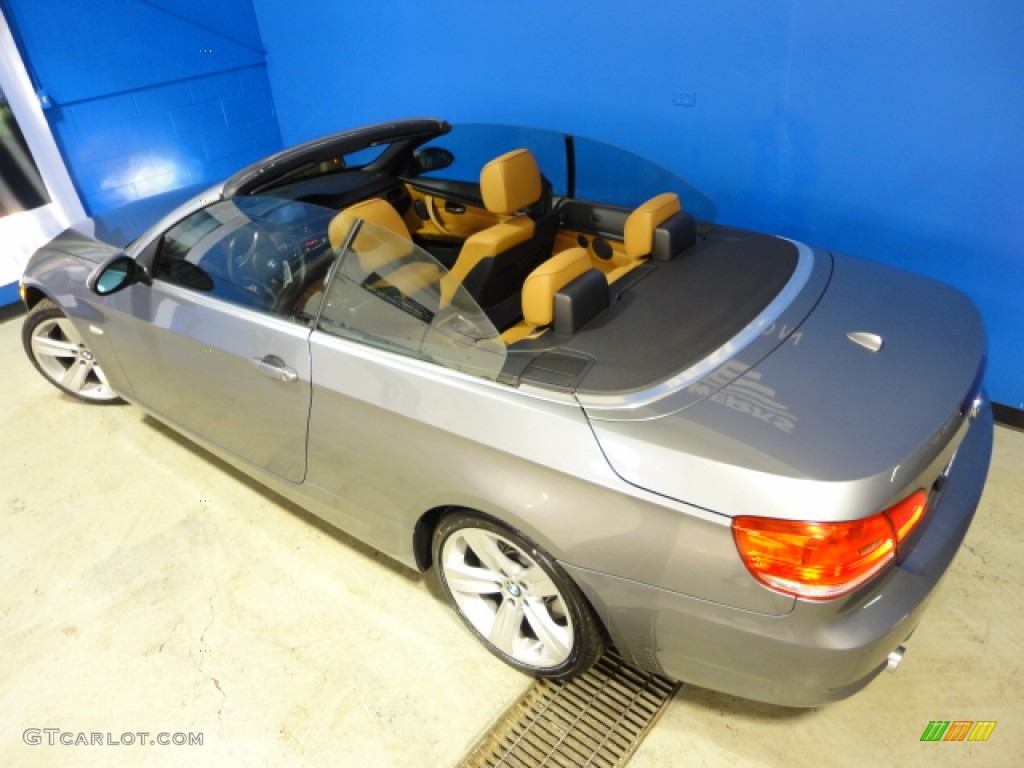 2008 3 Series 335i Convertible - Space Grey Metallic / Saddle Brown/Black photo #35