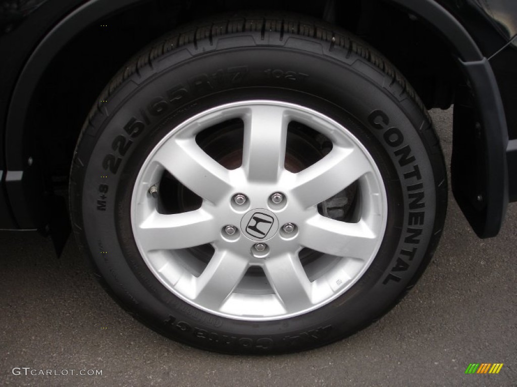 2009 CR-V EX-L 4WD - Crystal Black Pearl / Black photo #8